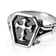 316L Surgical Stainless Steel Rings/Celtic Cross
