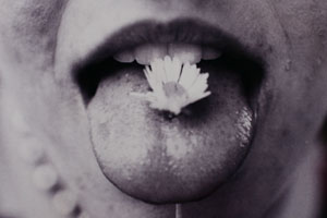 tongue pierced chamomile