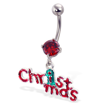 Christmas Belly Button Ring