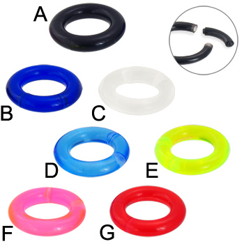 Acrylic segment ring, 4 ga