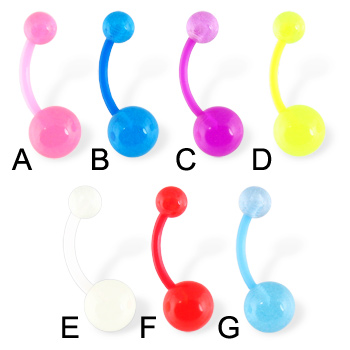 Flexible glow in the dark belly ring, great for pregnant women!