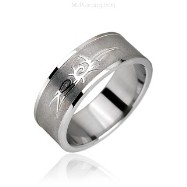 Surgical Steel Tribal Symbol Ring