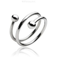Surgical Steel Spiral Ring
