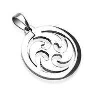 316L Surgical Steel Whirl Wind Pendant