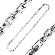 316L Stainless Steel Luxury Square Link Chain