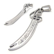 Stainless steel samarai sword pendant