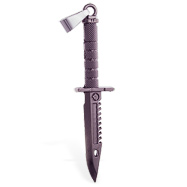 Black alloy knife pendant