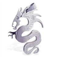 Stainless steel dragon pendant