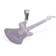 Stainless steel guitar pendant