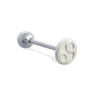 Straight barbell with 69 round top, 14 ga