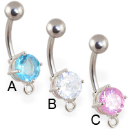 Design your own jeweled belly button ring