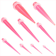 Pink UV taper with clear o-rings