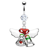 Christmas Bells Belly Button Ring