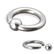 Snap-in captive bead ring, 8 ga (no tools required!)
