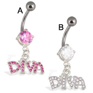 Diva belly button ring