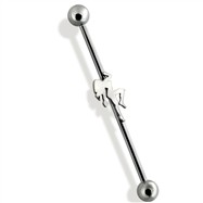 Industrial Barbell with Sexy Dancer, 14ga