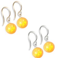 14K (Nickle Free) Gold Opal Earrings, Yellow