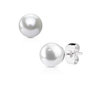 Pair Of Pearl 316L Surgical Steel Earring Studs